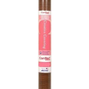 Con-Tact Creative Contact Paper, Tasmanian Walnut, Four Rolls 18" x 24''